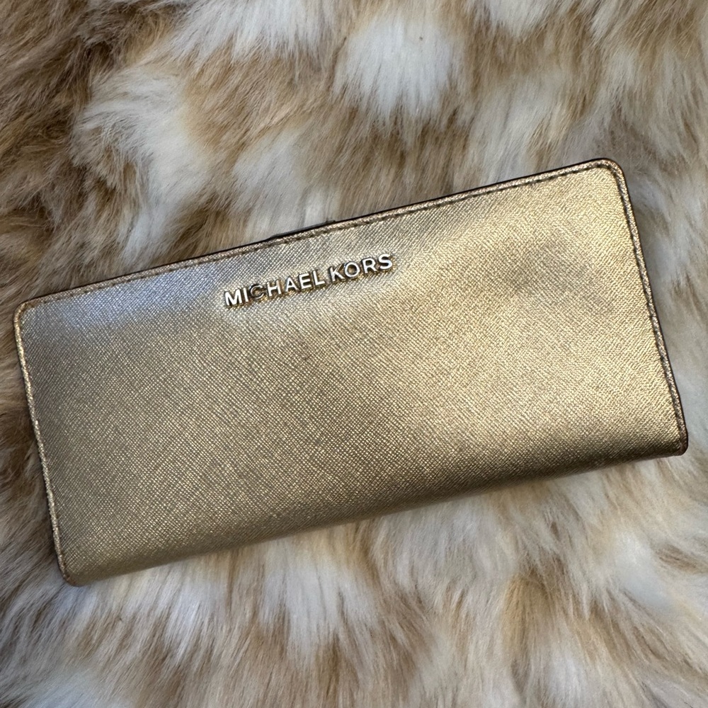 Michael Kors Shimmering Gold Wallet